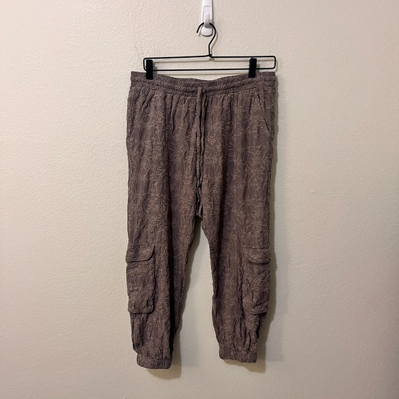 Johnny Was X Pete & Greta Embroidered S Cargo Jogger Baggy Barrel Pant Bohemian - Picture 1 of 6